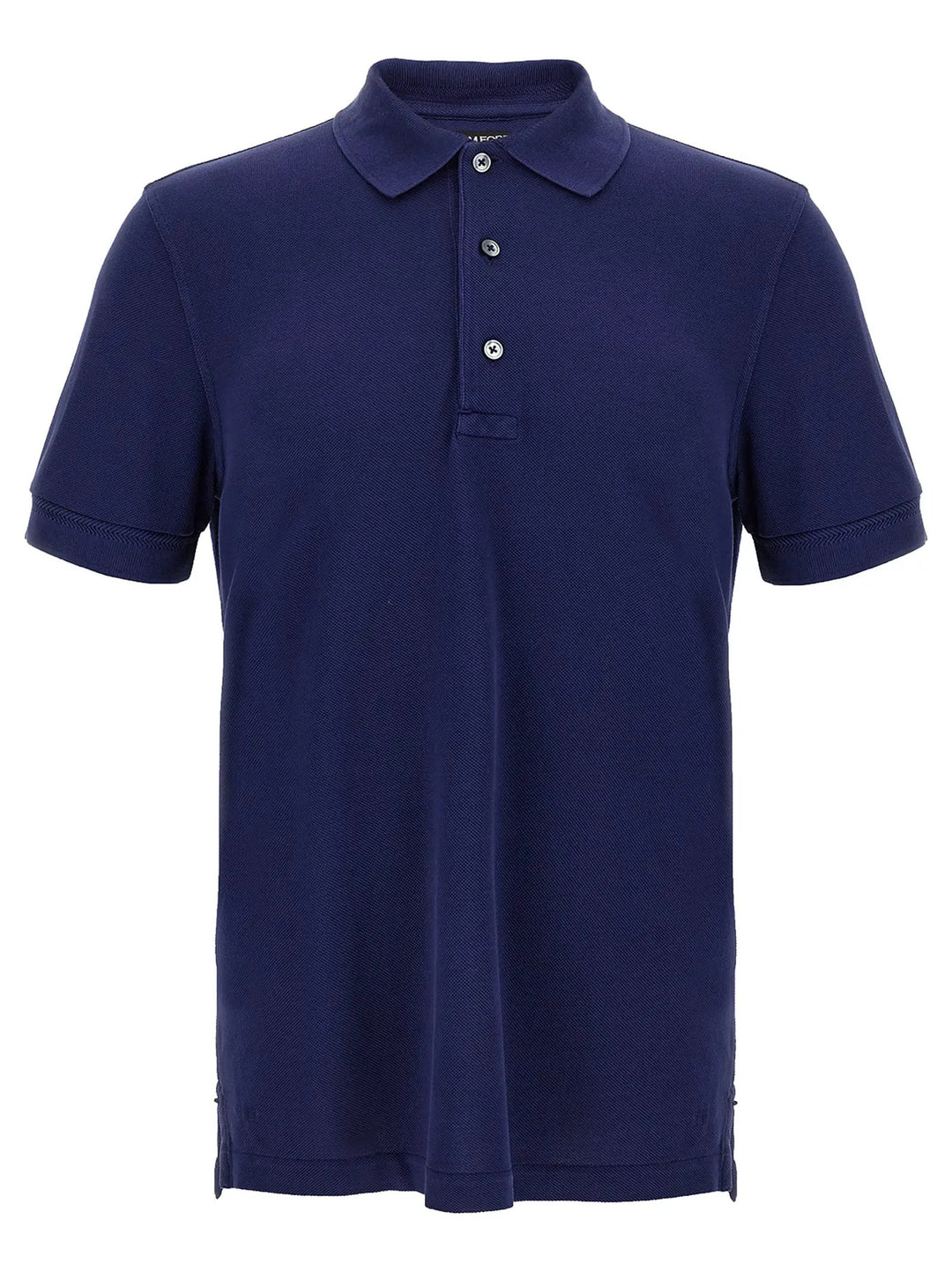 Tom Ford Blue Lyocell Polo Shirt