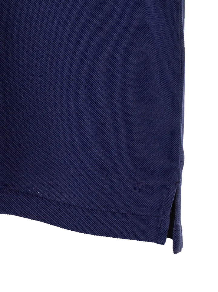 Tom Ford Blue Lyocell Polo Shirt