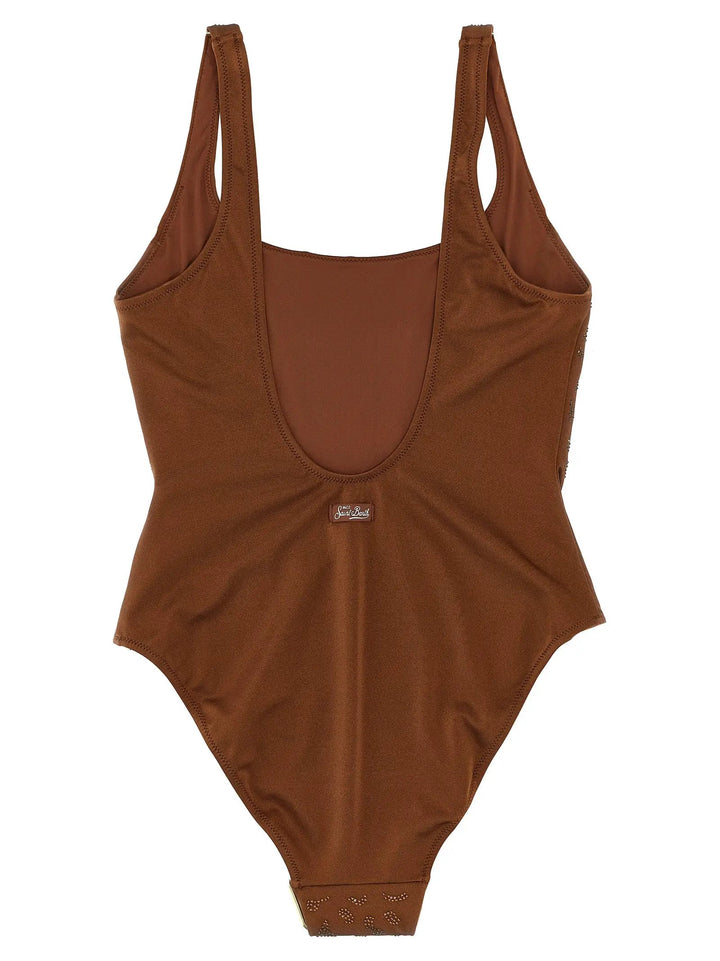 MC2 Saint Barth Brown Polyester One-Piece Swimsuit