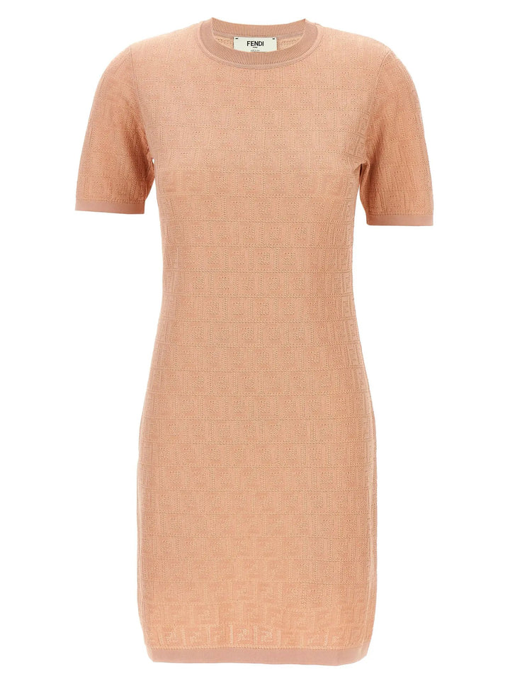 Fendi Multicolor Cotton Short Dress