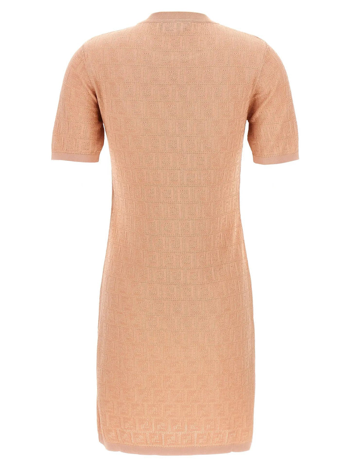 Fendi Multicolor Cotton Short Dress