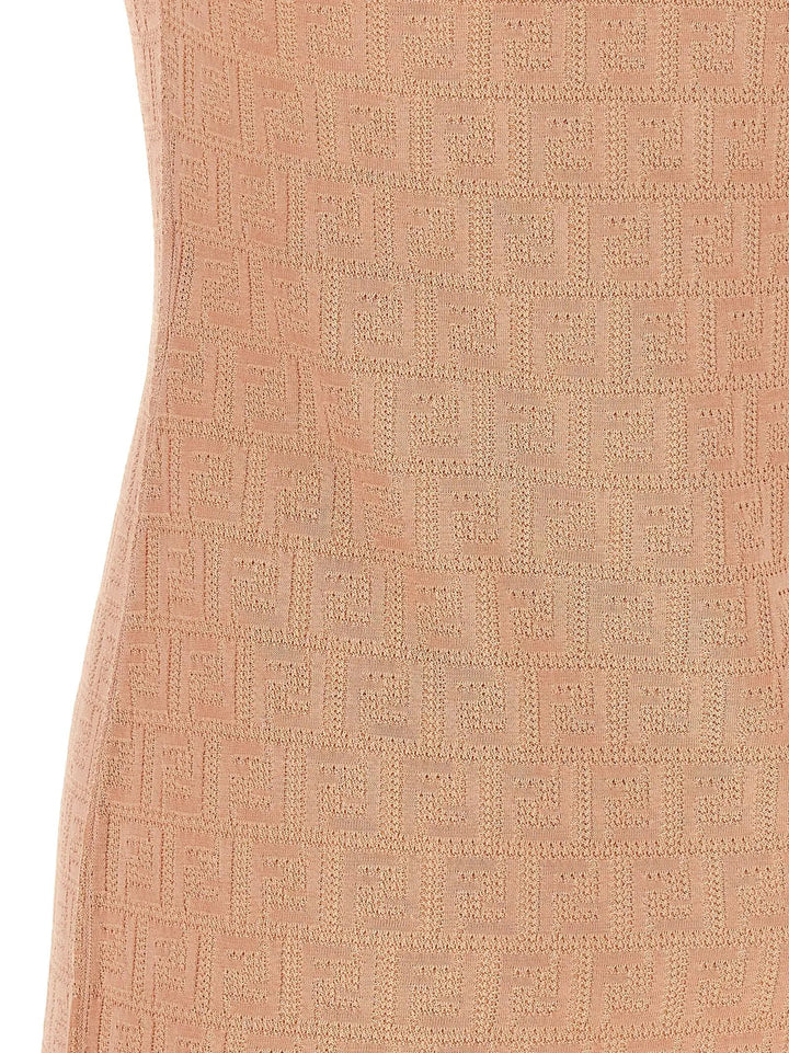 Fendi Multicolor Cotton Short Dress
