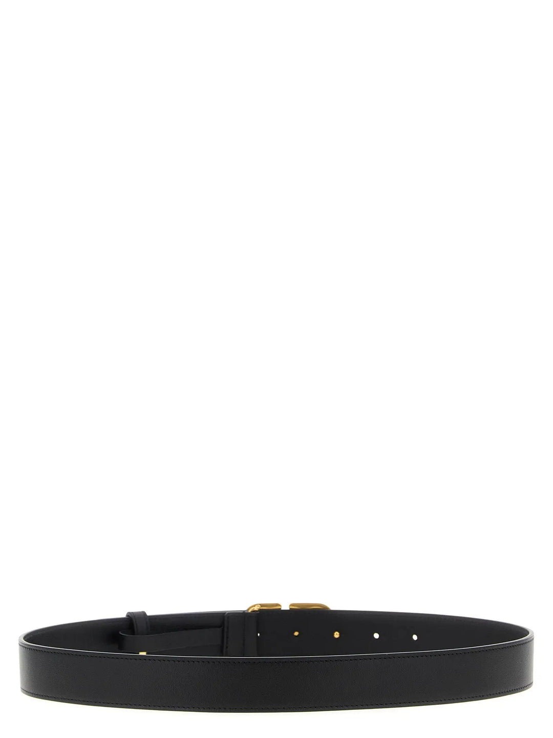 Valentino Garavani Black Calfskin Regular Belt