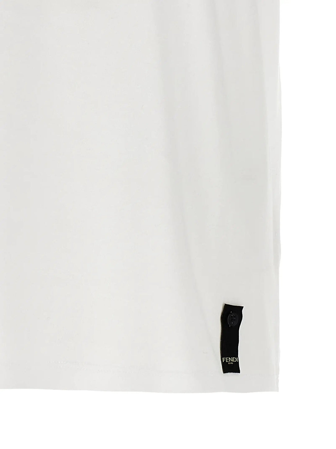 Fendi White Cotton T-Shirt