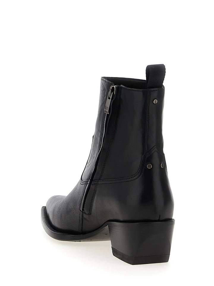 Golden Goose Black Cowhide Chelsea Boots