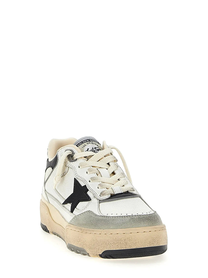 Golden Goose Bicolor Leather Athletic Sneakers