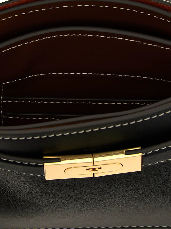 Tory Burch Black Cowhide Handbag