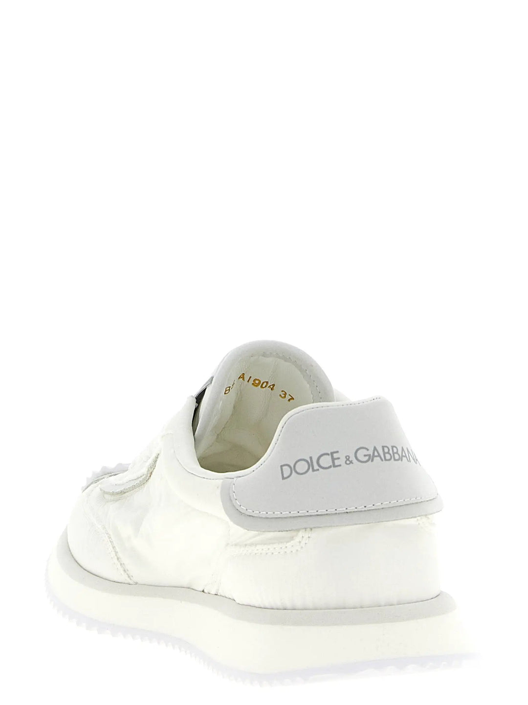 Dolce &amp; Gabbana White Polyester Athletic Sneakers