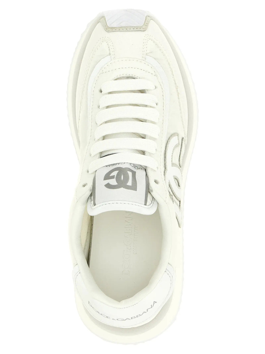 Dolce &amp; Gabbana White Polyester Athletic Sneakers