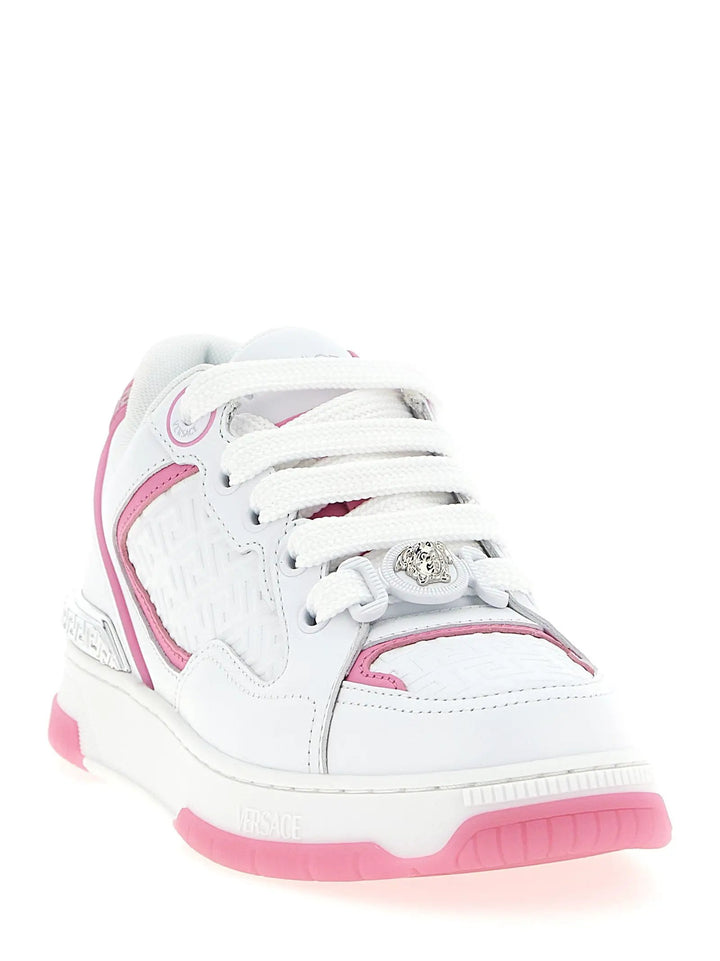 Versace Multicolor Calfskin Athletic Sneakers