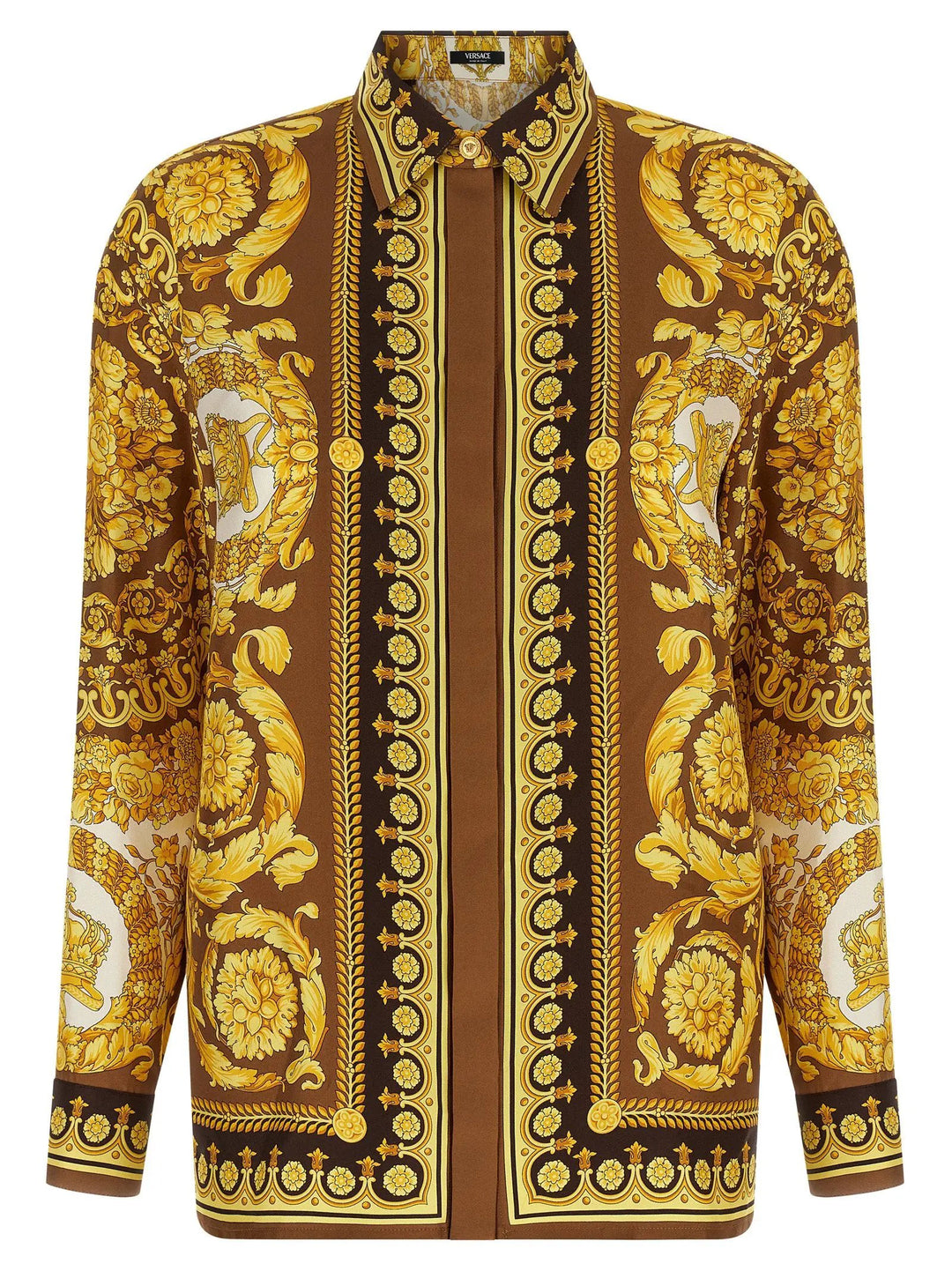 Versace Gold Silk Blouse