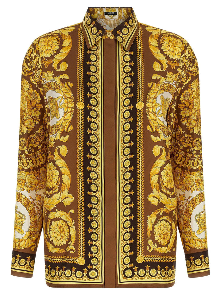 Versace Gold Silk Blouse