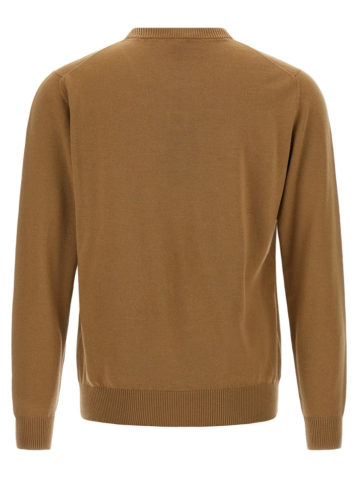 Fendi Beige Virgin Wool Cardigan