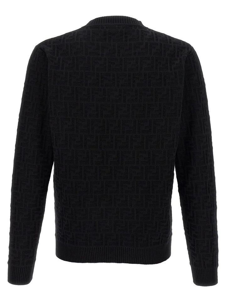Fendi Black Cotton Cardigan