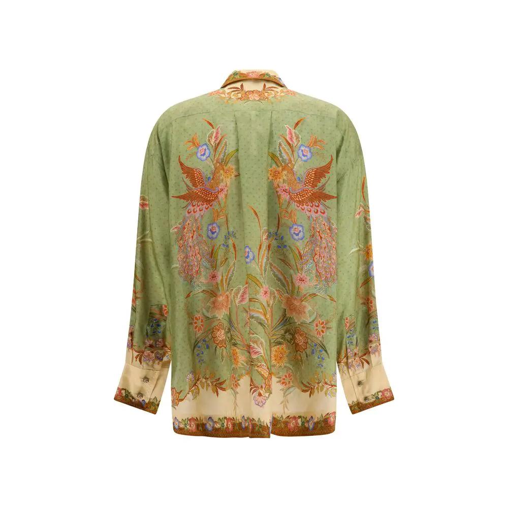 Zimmermann Sample Sale | Zimmermann Multicolor Silk Pattern Shirt - | Designer outlet