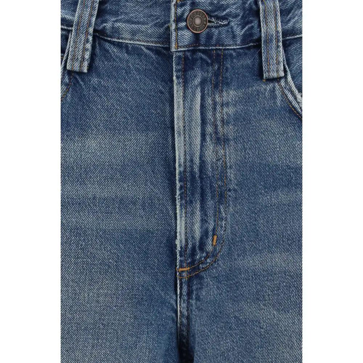 Agolde Blue Cotton Relaxed Fit Jeans
