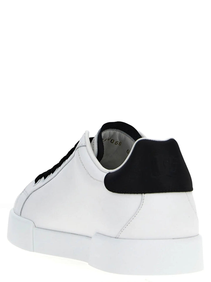 Dolce &amp; Gabbana Bicolor Calfskin Low Top Sneakers