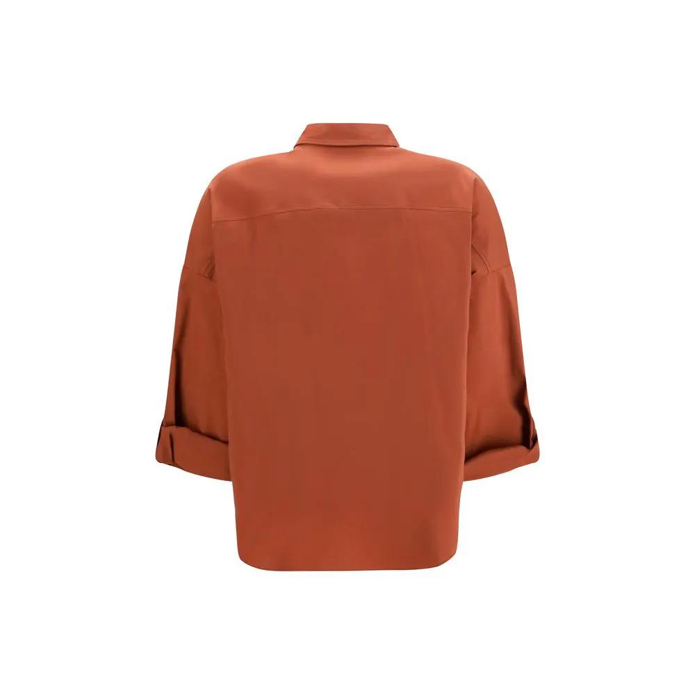 Brunello Cucinelli Sample Sale | Brunello Cucinelli Brown Cotton Shirt - | Designer outlet
