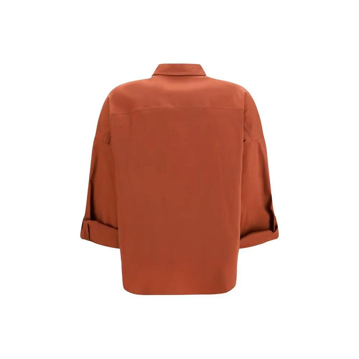 Brunello Cucinelli Brown Cotton Shirt