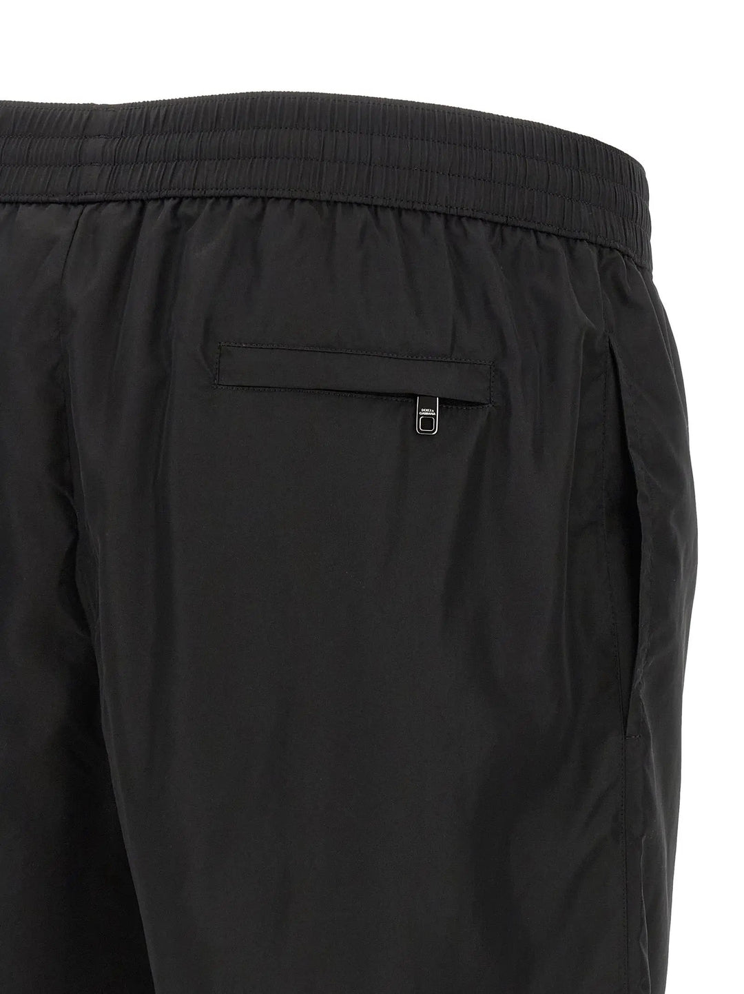 Dolce &amp; Gabbana Black Polyamide Swim Shorts
