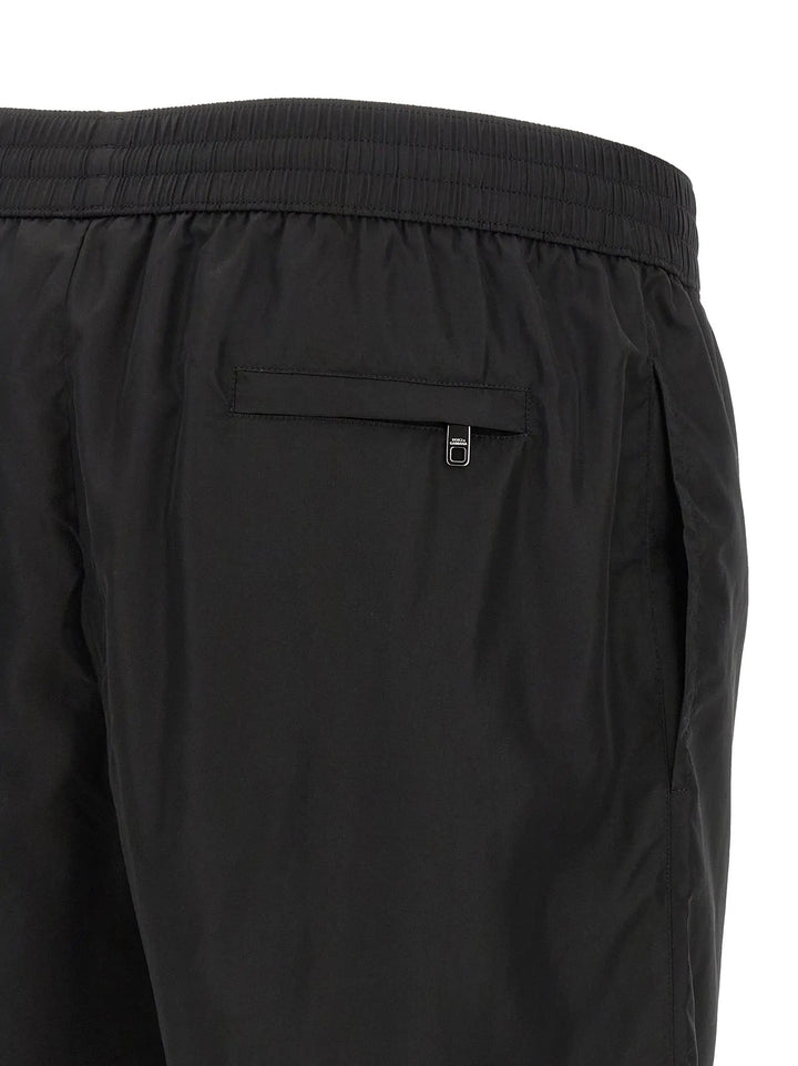 Dolce &amp; Gabbana Black Polyamide Swim Shorts