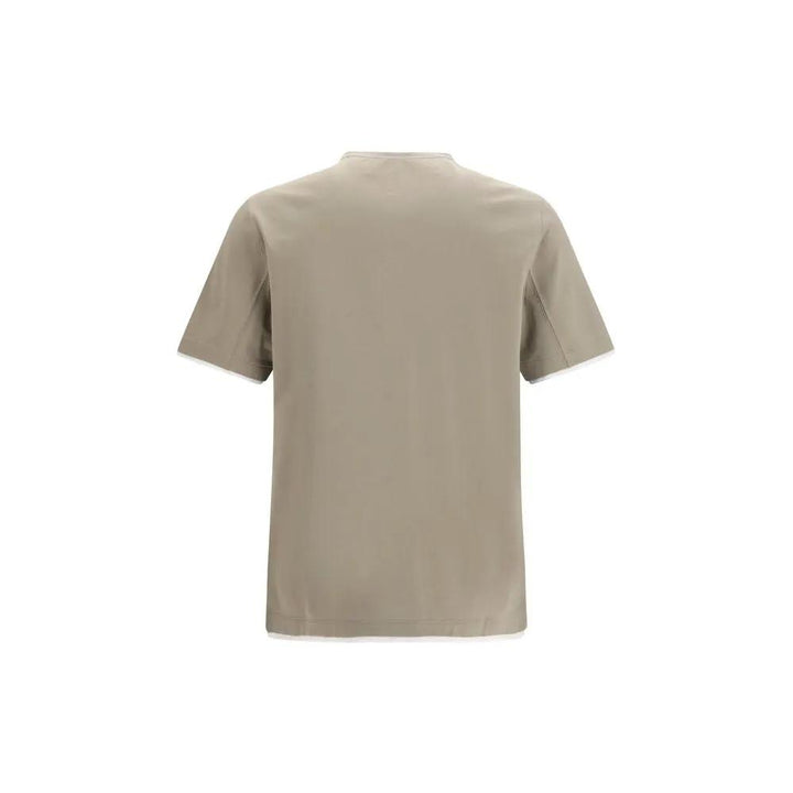 Brunello Cucinelli Bicolor Cotton T-Shirt