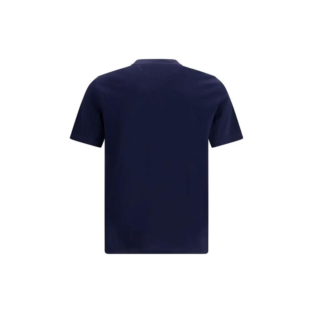 Brunello Cucinelli Sample Sale | Brunello Cucinelli Blue Cotton T-Shirt - | Designer outlet