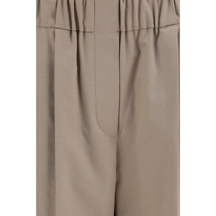 Brunello Cucinelli Beige Cotton Casual Pants