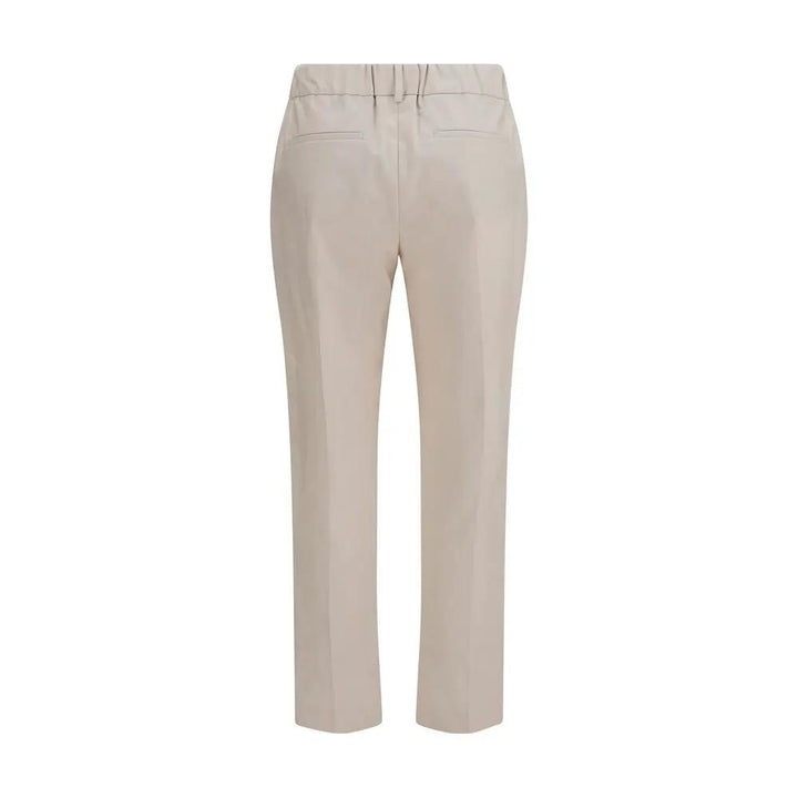 Brunello Cucinelli Beige Cotton Casual Pants