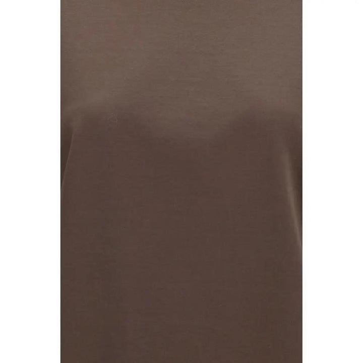 Brunello Cucinelli Brown Cotton T-Shirt