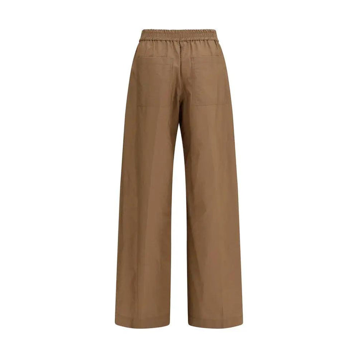 Brunello Cucinelli Brown Cotton Casual Pants