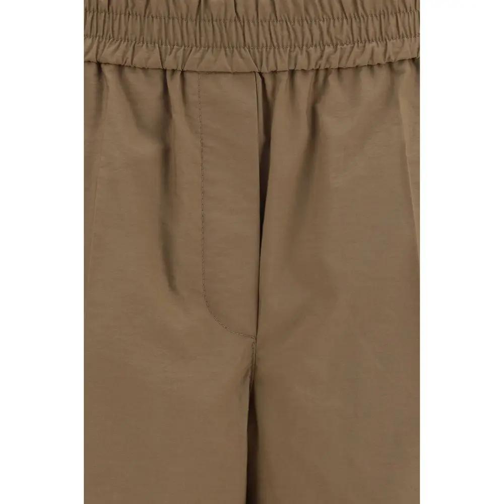 Brunello Cucinelli Brown Cotton Casual Pants