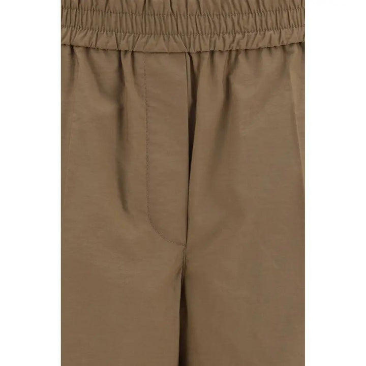 Brunello Cucinelli Brown Cotton Casual Pants