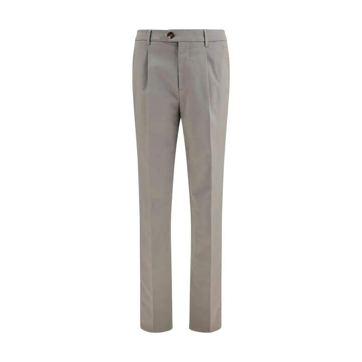 Brunello Cucinelli Bicolor Cotton Chino Pants
