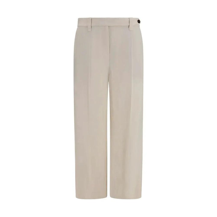 Brunello Cucinelli Beige Viscose Casual Pants