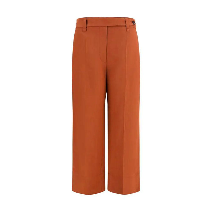 Brunello Cucinelli Brown Viscose Casual Pants