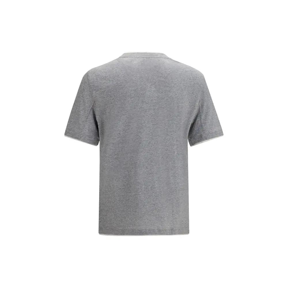 Brunello Cucinelli Sample Sale | Brunello Cucinelli Gray Cotton T-Shirt - | Designer outlet