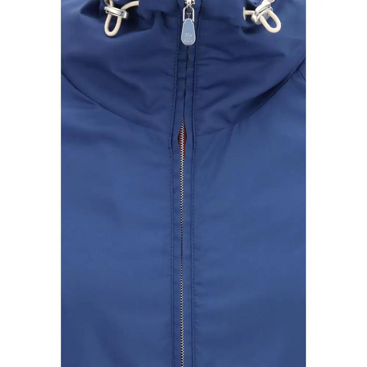 Brunello Cucinelli Blue Polyester Shell Jacket