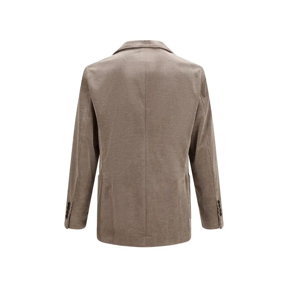 Brunello Cucinelli Sample Sale | Brunello Cucinelli Gray Cotton Full-Length Jacket - | Designer outlet