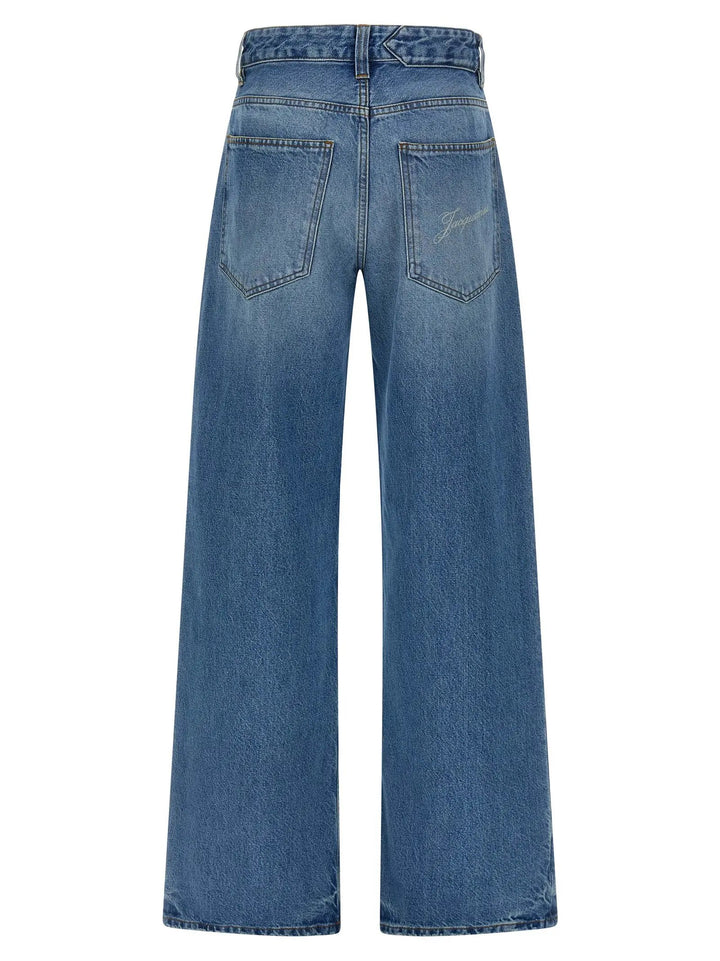 Jacquemus Blue Cotton Jeans Denim