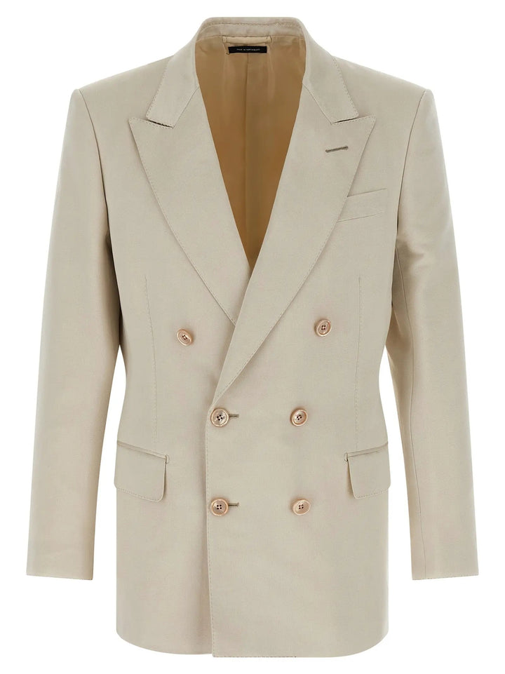 Tom Ford Beige Cotton Blazer