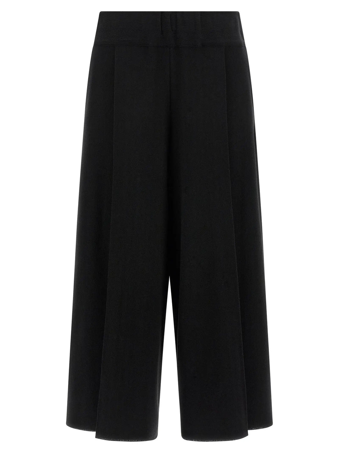 Issey Miyake Black Cotton Casual Pants