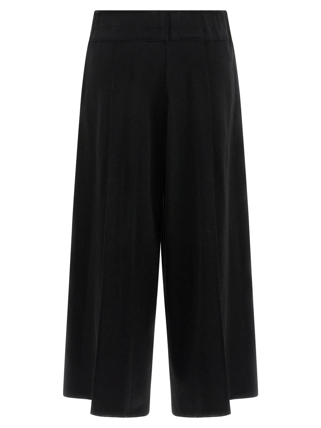 Issey Miyake Black Cotton Casual Pants