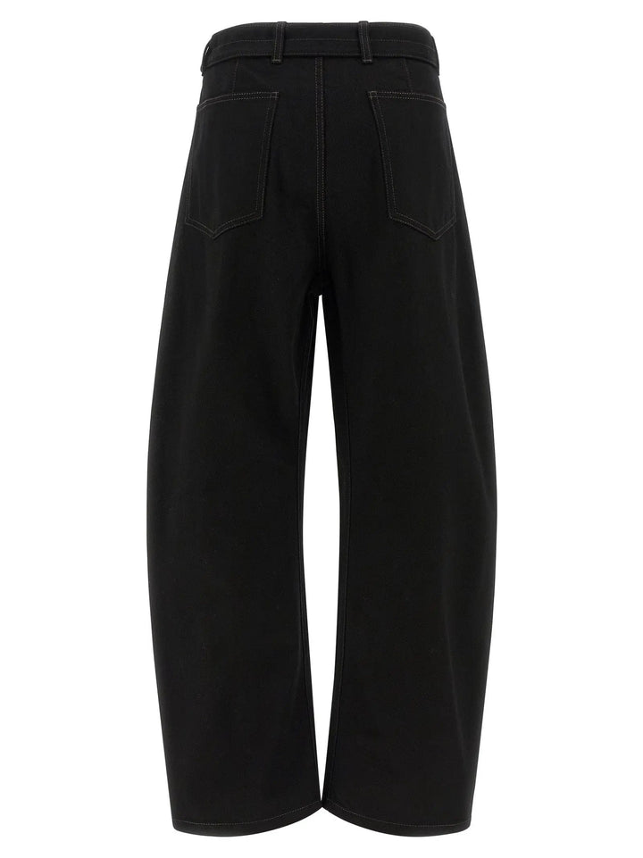 Lemaire Black Cotton Jeans Denim