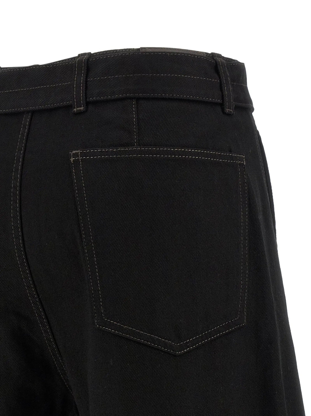 Lemaire Black Cotton Jeans Denim