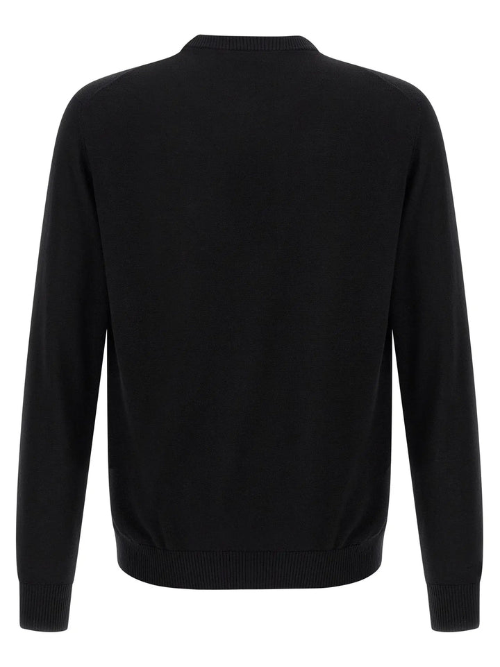 Fendi Black Virgin Wool Cardigan