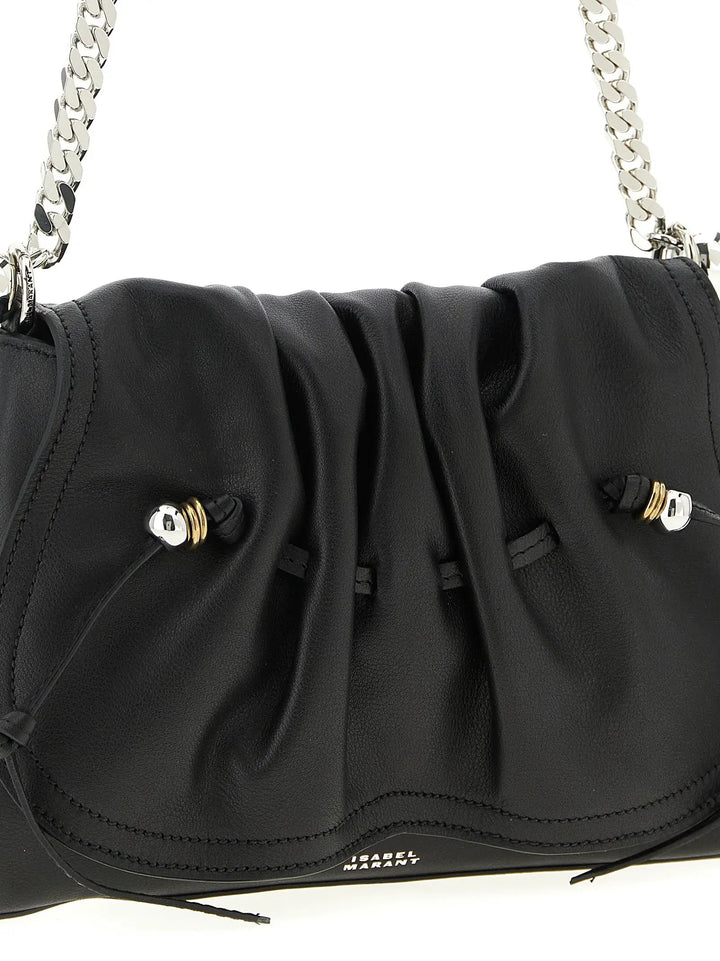 Isabel Marant Black Calfskin Shoulder Bag