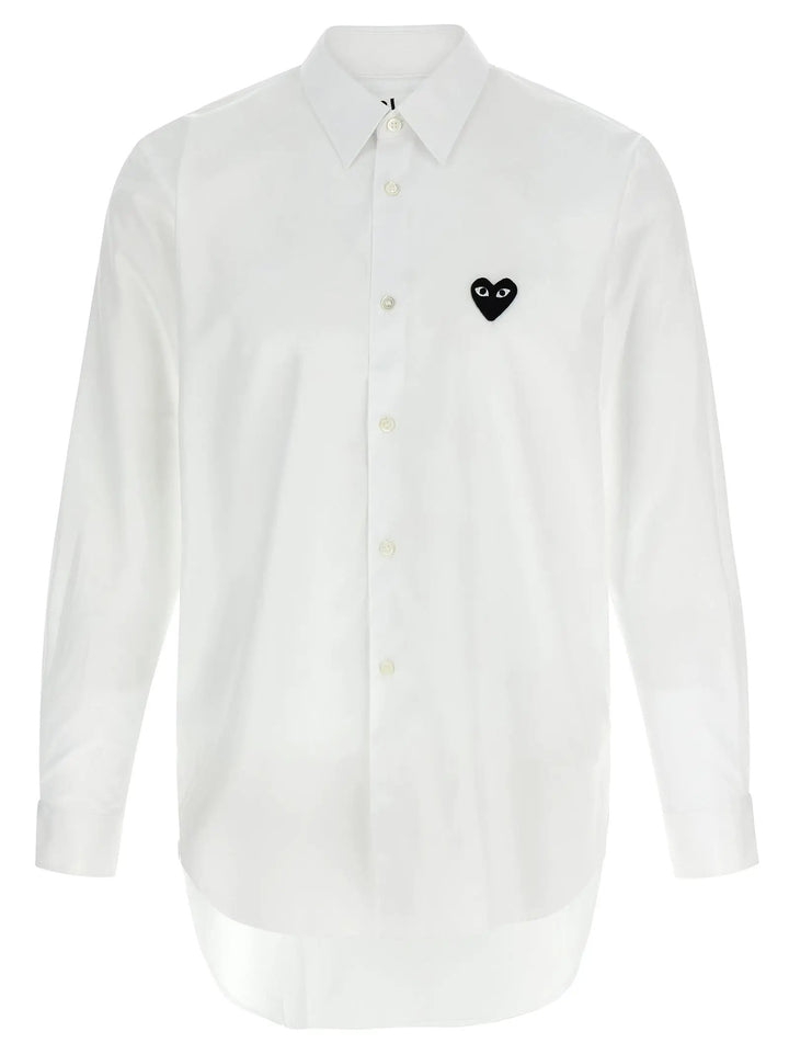 Comme Des Garçons Play White Cotton Blouse