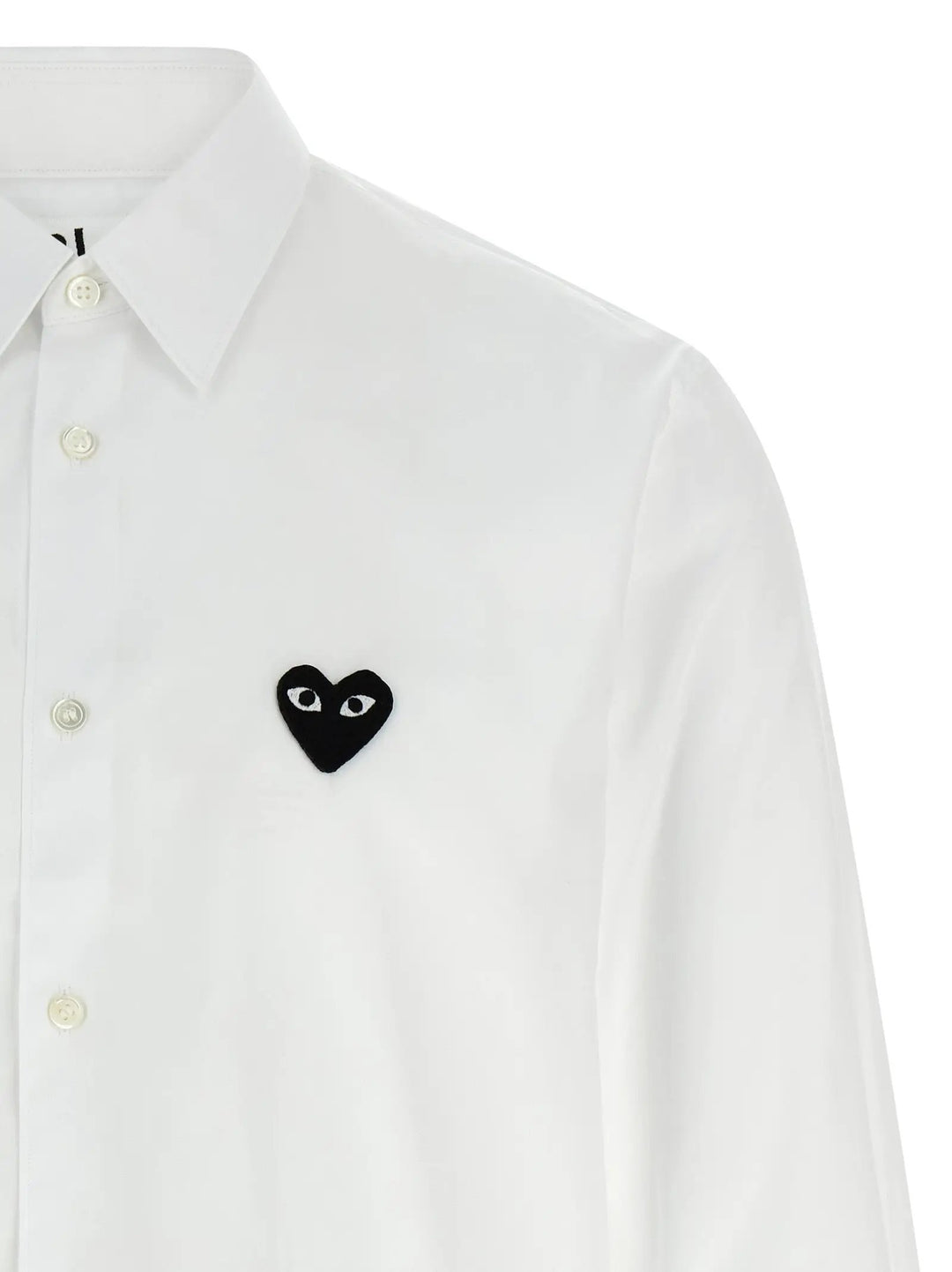 Comme Des Garçons Play White Cotton Blouse