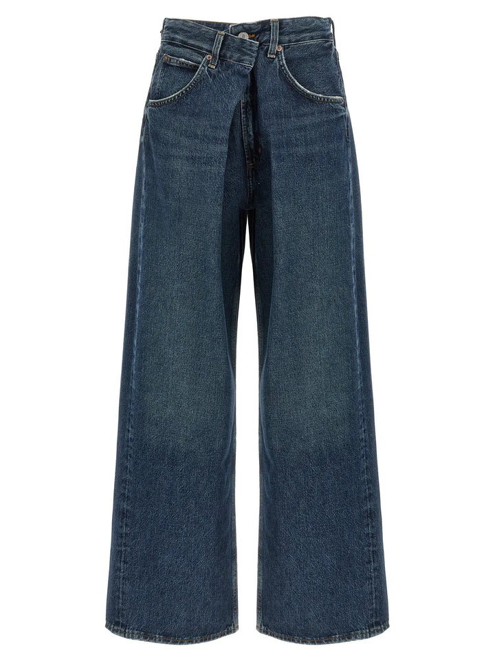 Agolde Blue Cotton Jeans Denim